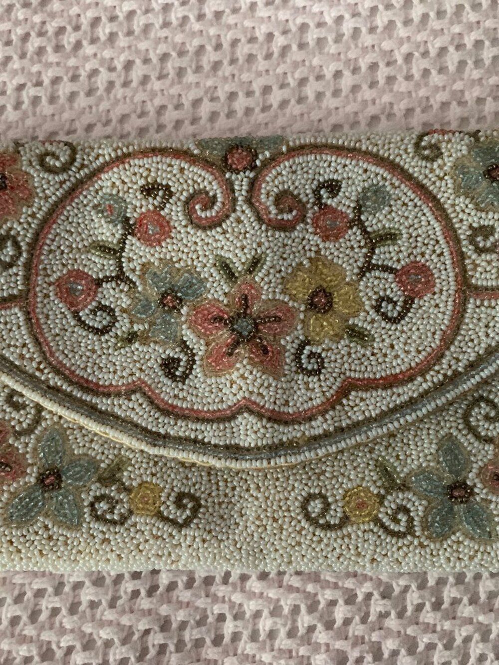 Vintage beaded clutch